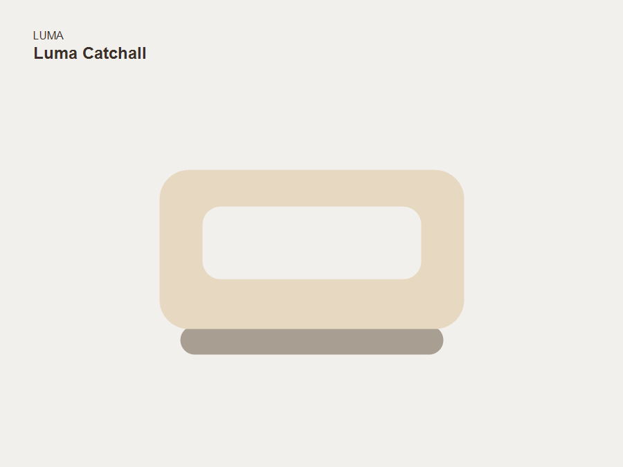 Cream DB2 catchall tray on a warm surface